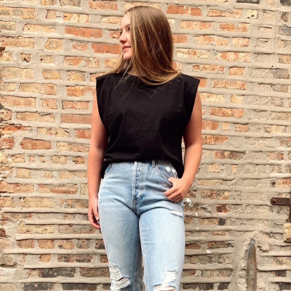 Black Sleeveless Top